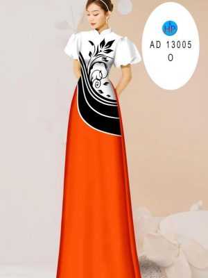 Vải Áo Dài Hoa In 3D AD 13005 19